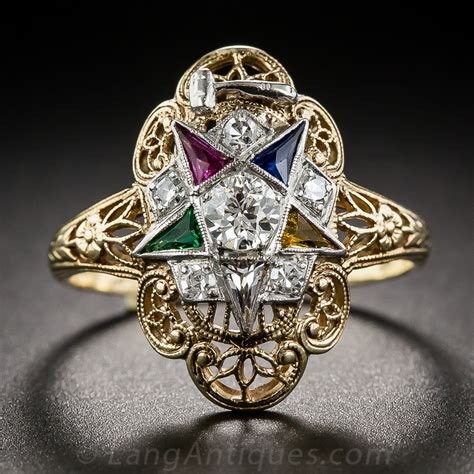 eastern star rings|OES / O.E.S Order of the Eastern Star Rings O.E.S .